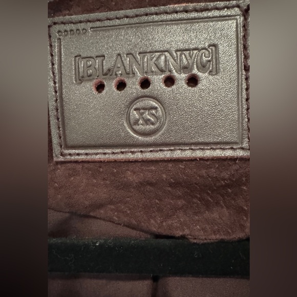 Blank NYC genuine suede jacket in burgundy leather - Picture 6 of 13